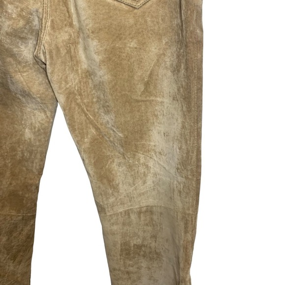 90's Jou Jou Skins 100% Suede Leather Pants SZ 7/8 - Picture 15 of 16